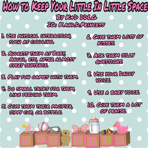 ddlg little space ideas|how to get into little space.